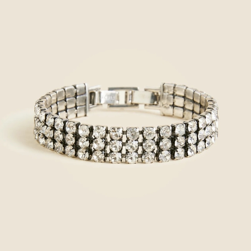 J. Crew Cupchain Crystal Bracelet